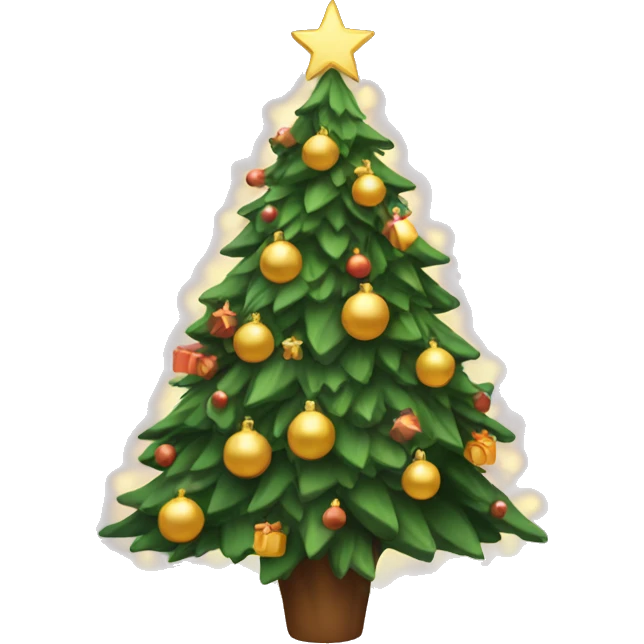 Aesthetic Christmas tree emoji