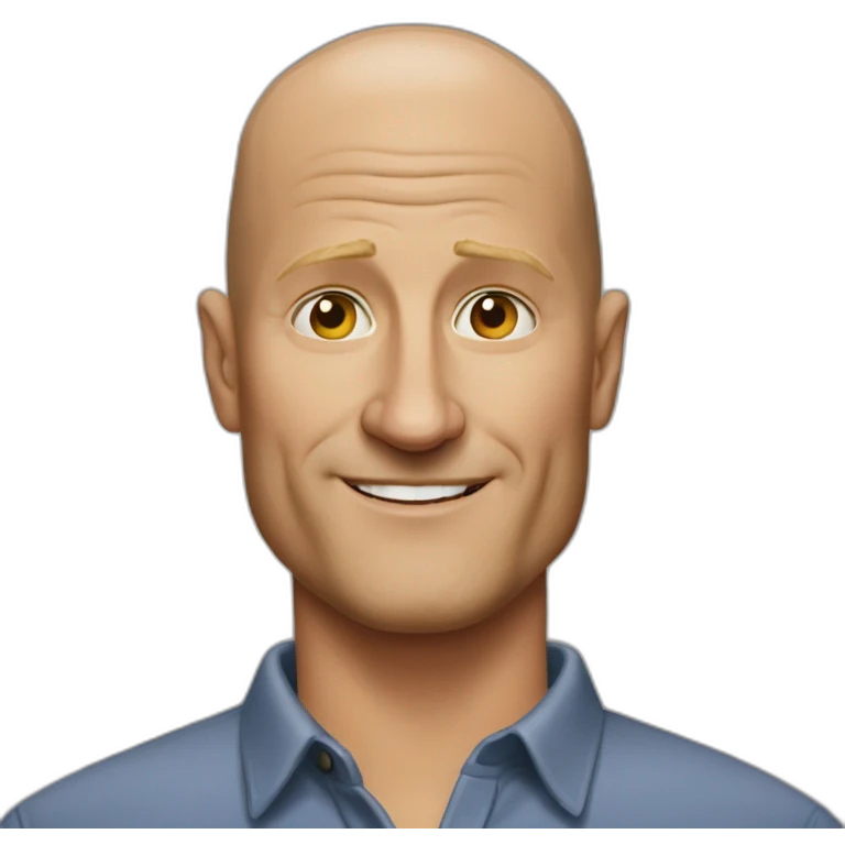 actor bald woody harrelson realistic emoji