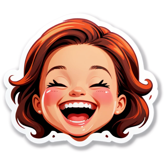 Girl laughing emoji