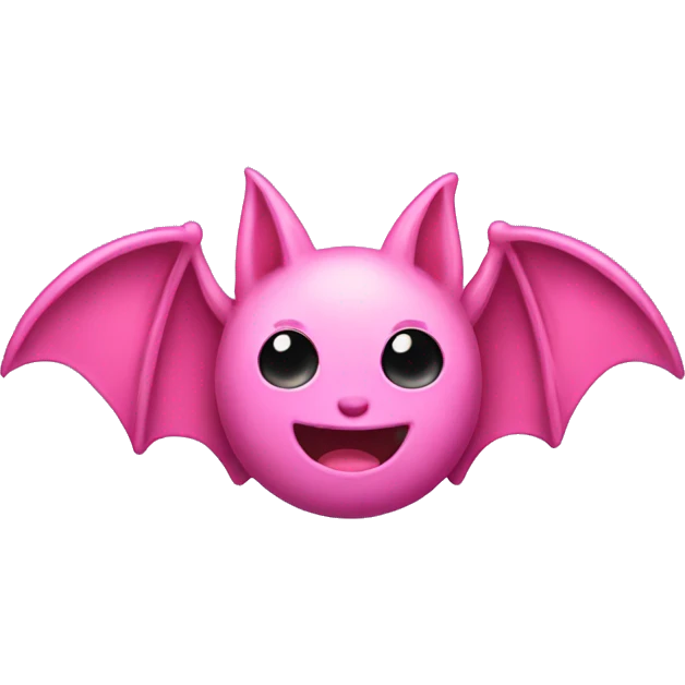 Pink bat  emoji