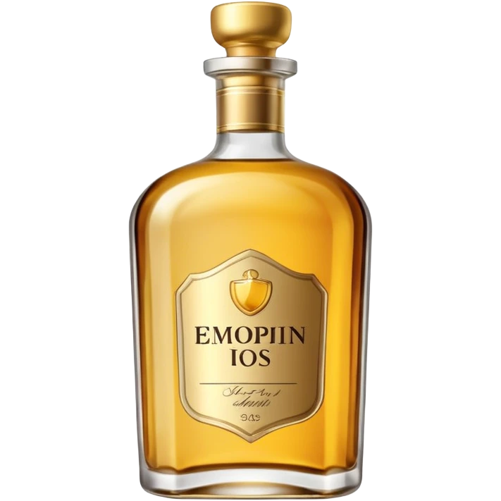 an elegant alcohol bottle emoji