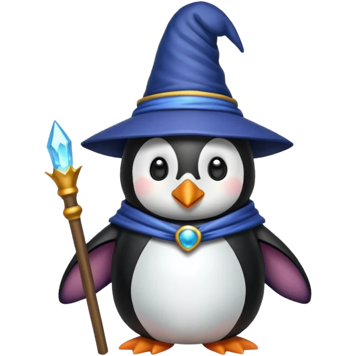 Penguin Wizard emoji