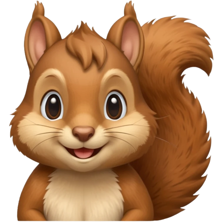 a smiling squirrel emoji
