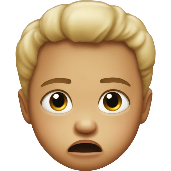 the baby is angry emoji