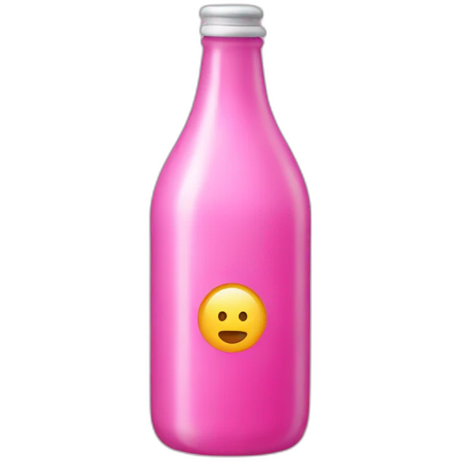 pink bottle emoji