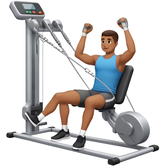 man hip abduction cable machine exercise emoji