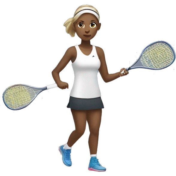 female squash player emoji