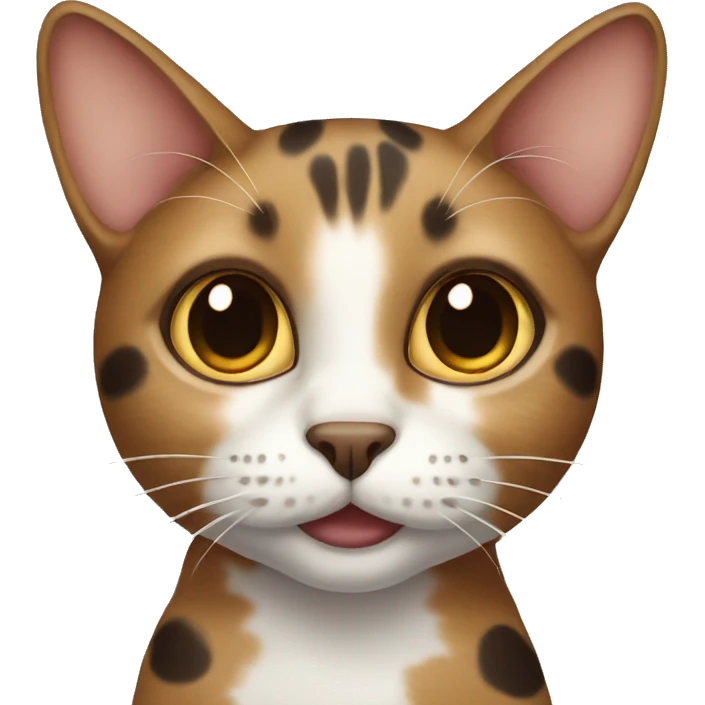 Cat with brown spots emoji