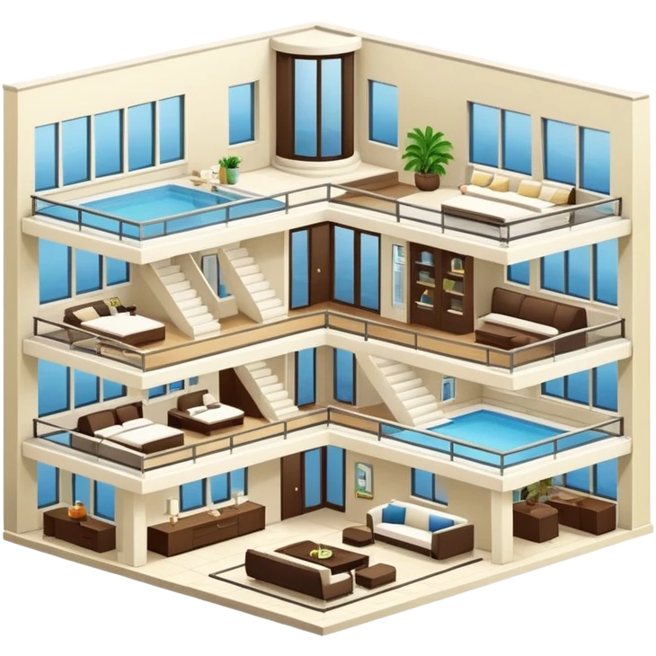 An very expensive and rich ripenthouse emoji