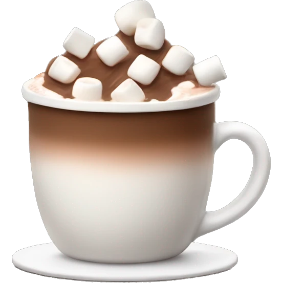 Hot chocolate with marshmallows  emoji