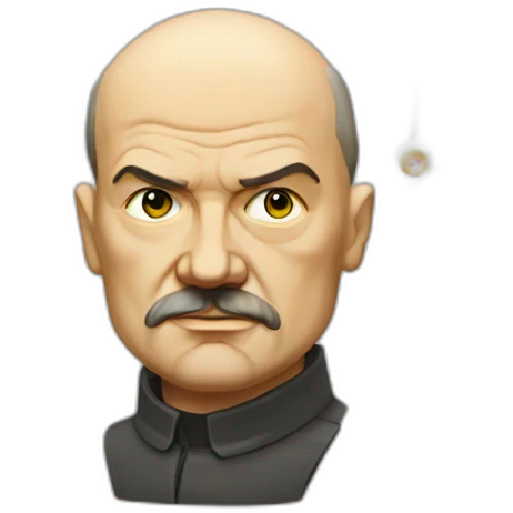 lenin with a laser eye emoji