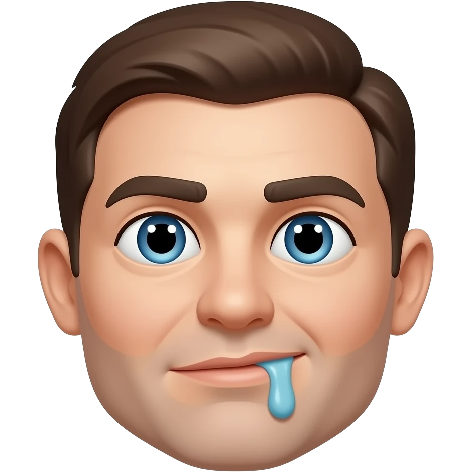 dumb drooling emoji emoji