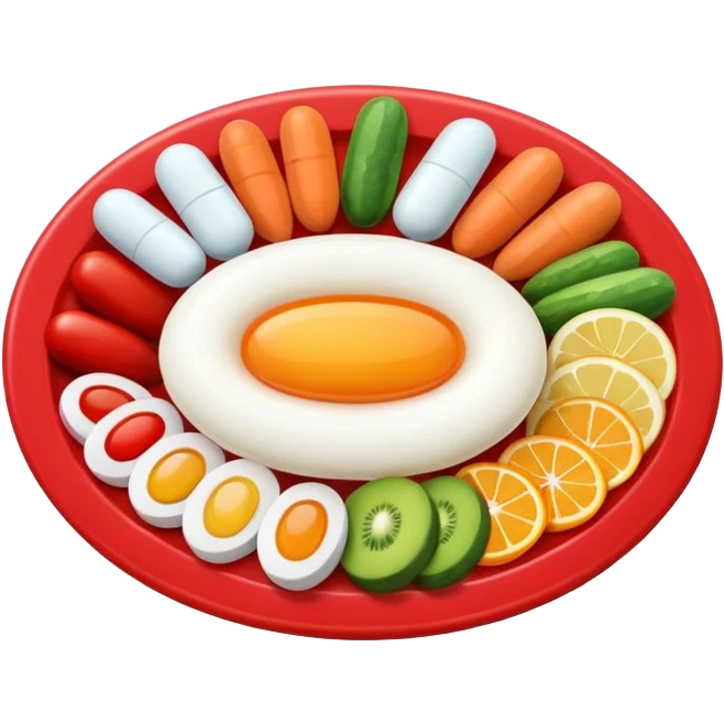 medication and food seperately emoji