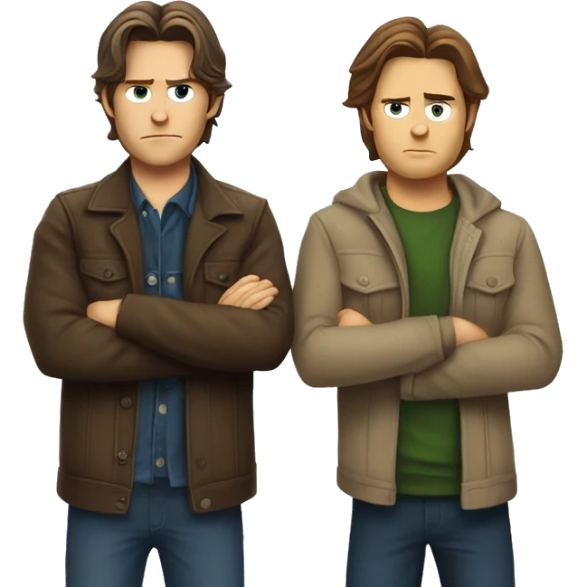 supernatural Brothers Sam and Dean winchesters  emoji