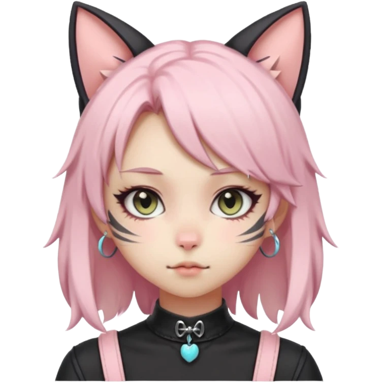 Pastel Edgy Kawaii Cute Beautiful Elegant Pretty Anime Punk Lolita Catgirl emoji