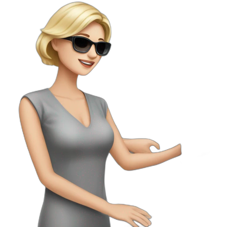 Posh-Radiologist-performing-breast-mammography-to-leni-klum emoji