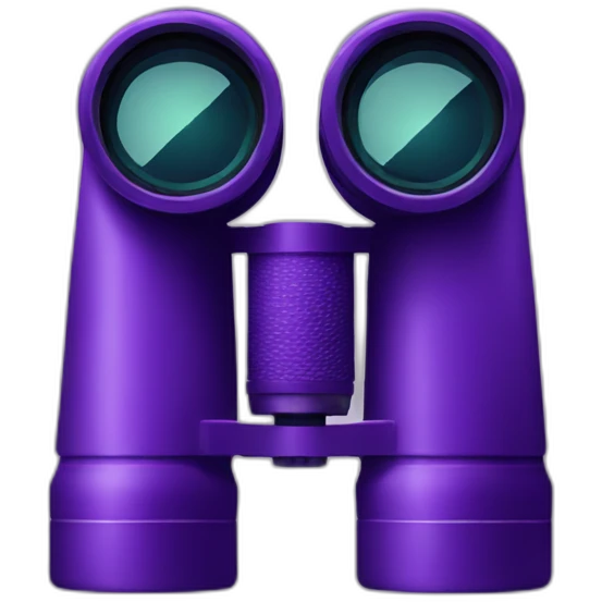 purple binoculars emoji