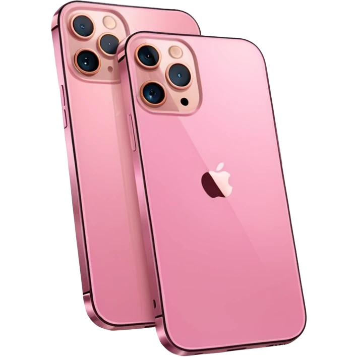 Pink iphone 12 pro max emoji