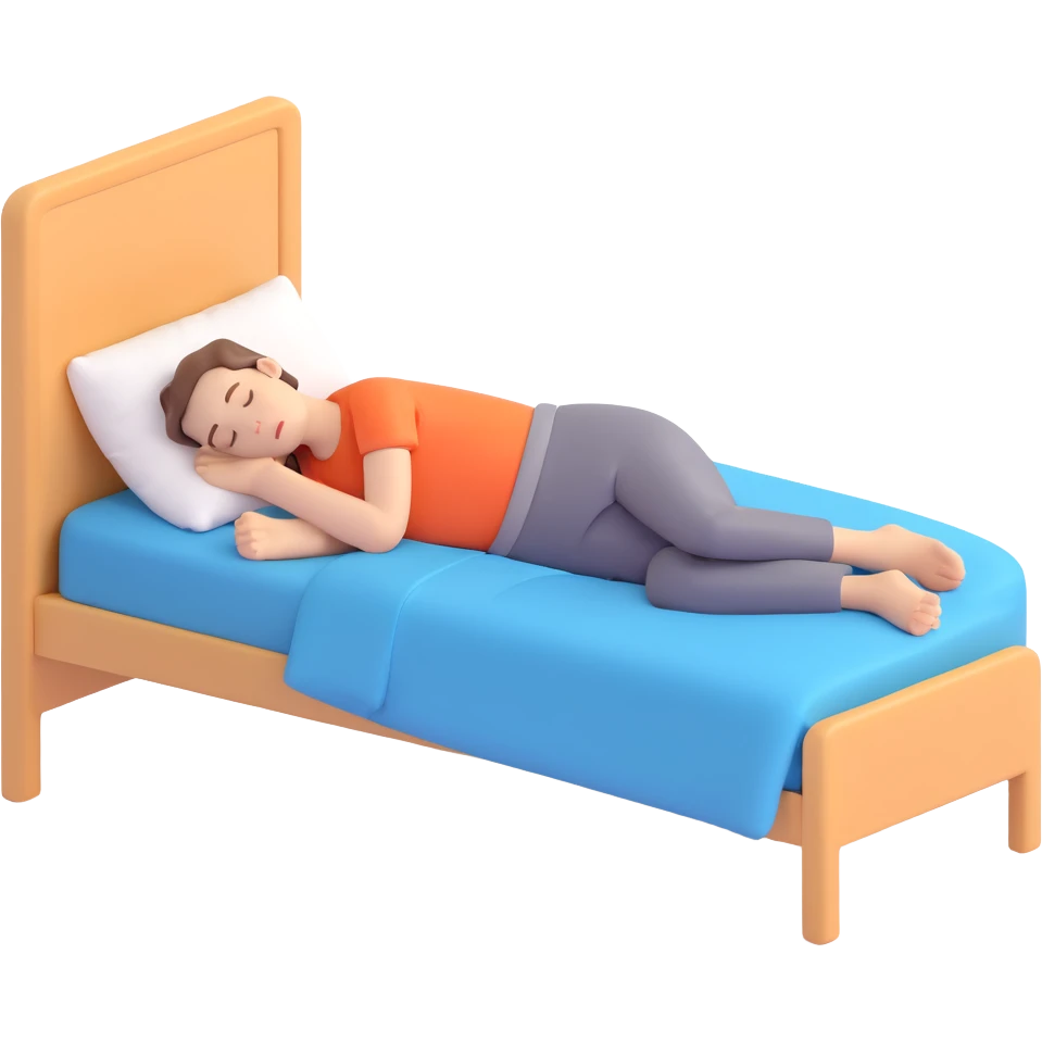 person sleeping on their side emoji