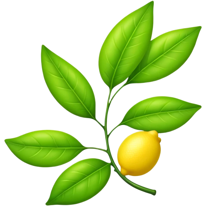 lemon leaf emoji