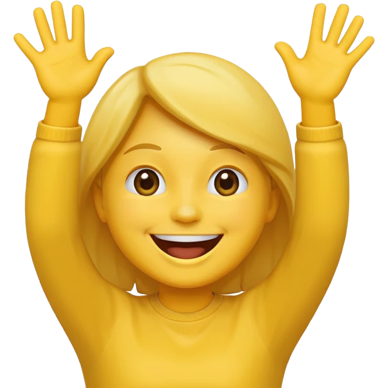 Hands up laughing emoji emoji