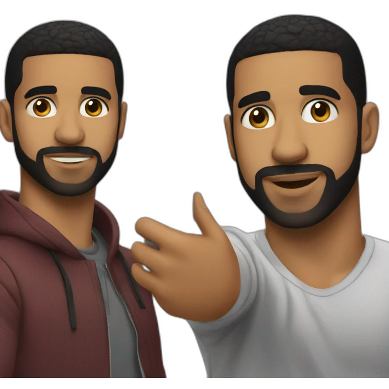Drake taking a selfie  emoji
