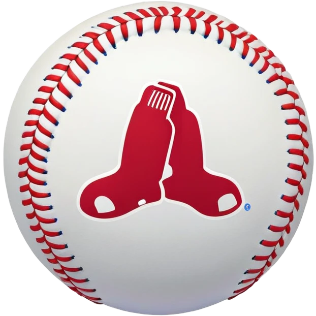 Boston Red Sox baseball rainbow color emoji