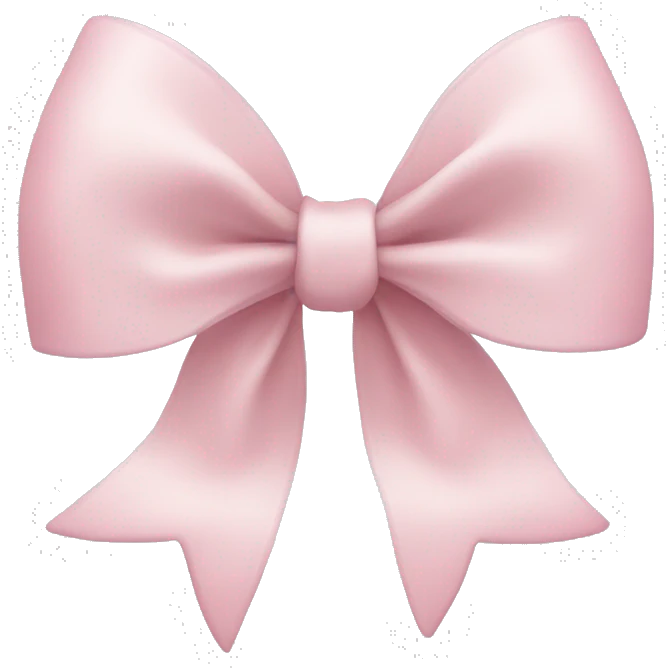 Little light pink bow emoji