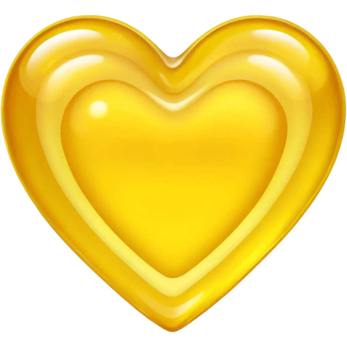 heart shade yellow color sour jelly emoji