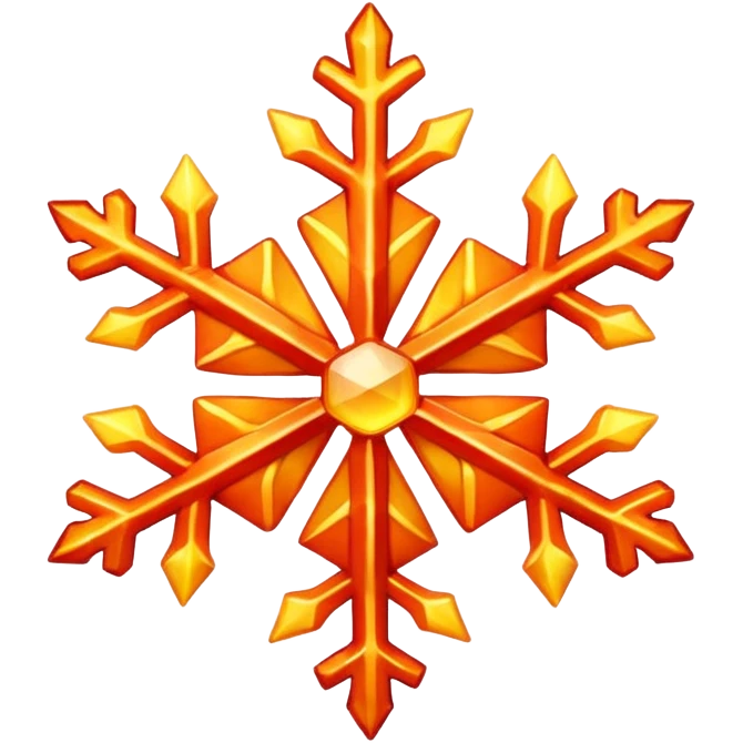 fiery snowflake emoji
