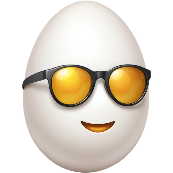 egg with sunglasses emoji