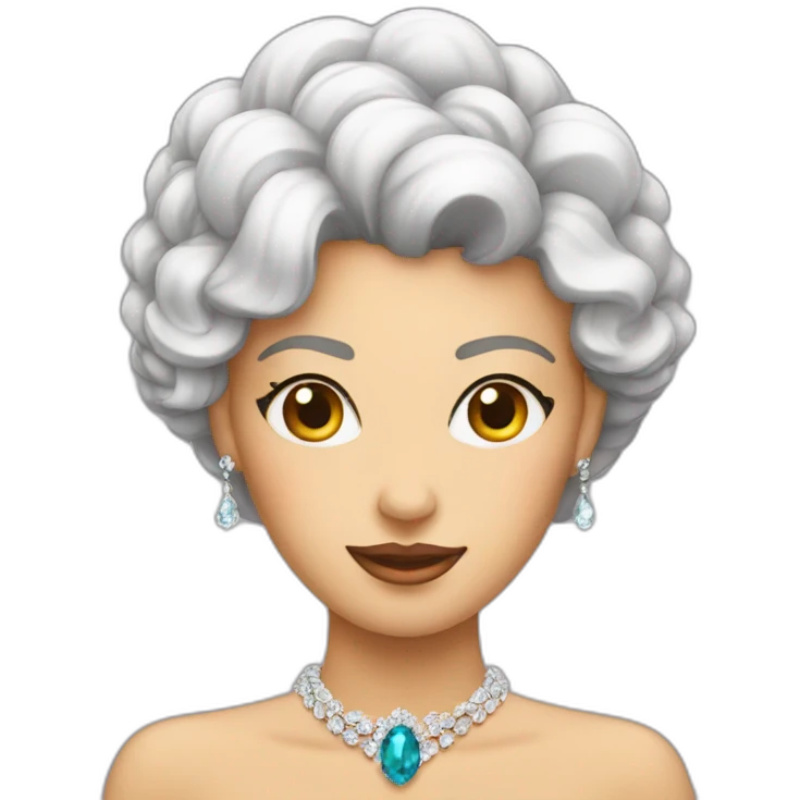 lady with jewel emoji
