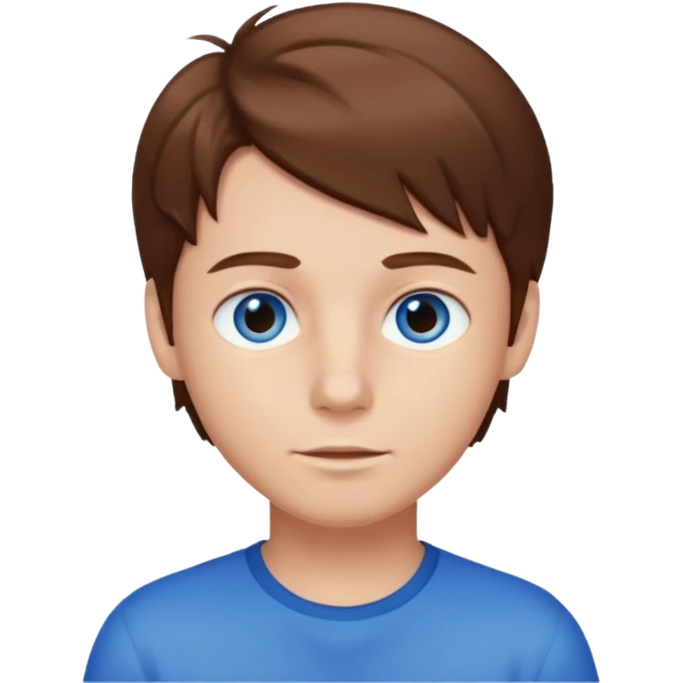 brown hair boy emoji