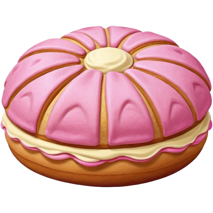 pink pan dulce concha emoji