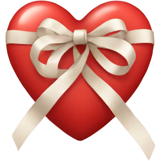 heart with ribbon emoji