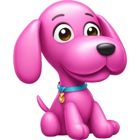 pink balloon dog emoji