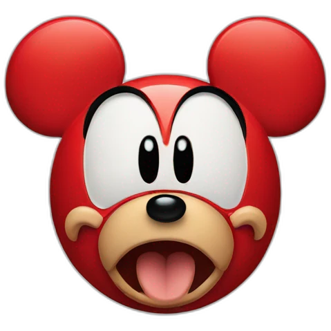 angry Mickey Mouse emoji