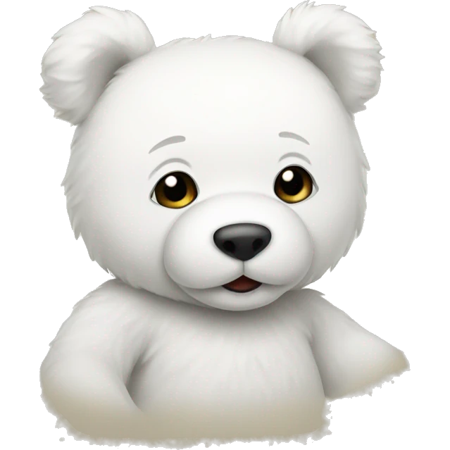 white teddy bear emoji