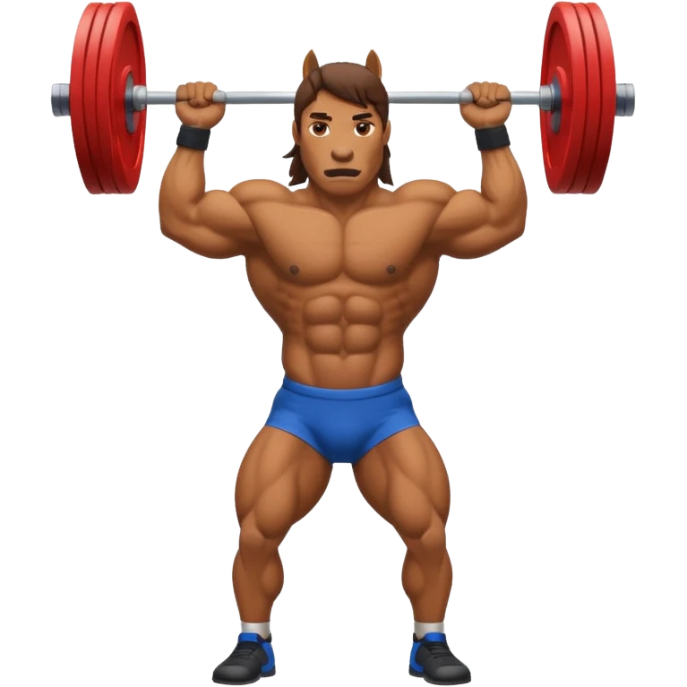 weightlifting horse emoji