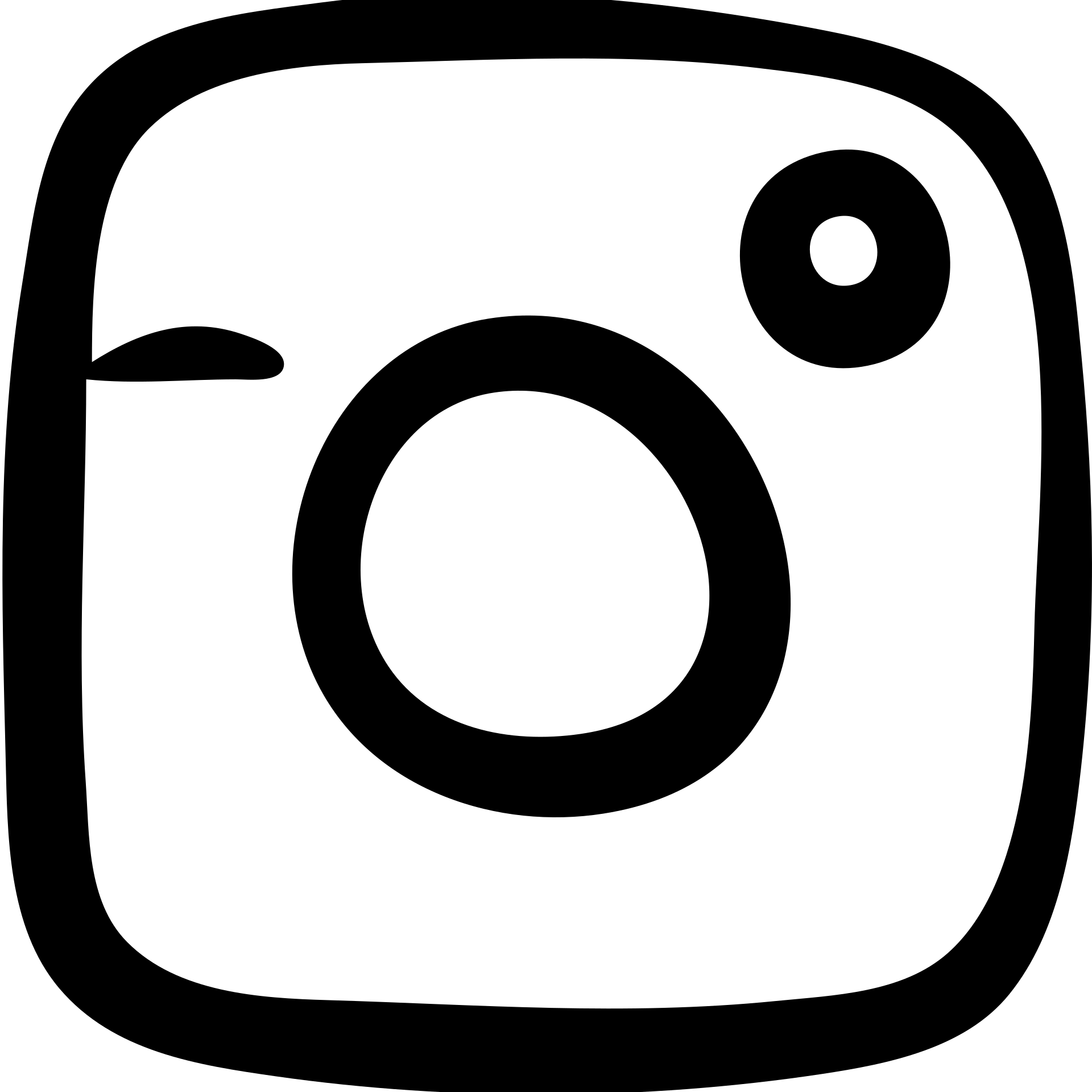 Instagram logo in minimalist icon style, simple lines, no fill emoji