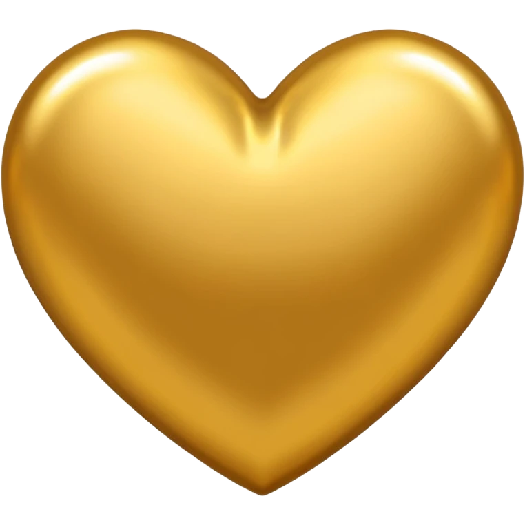 coração dourado emoji
