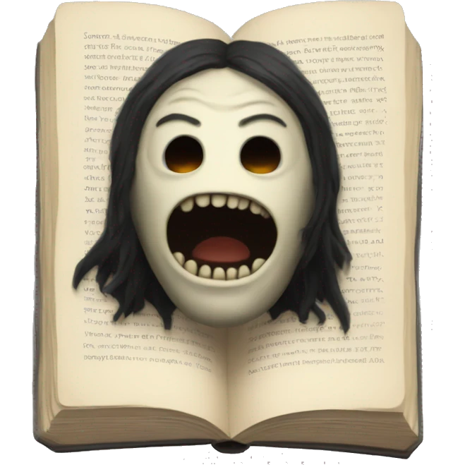 Horror book emoji