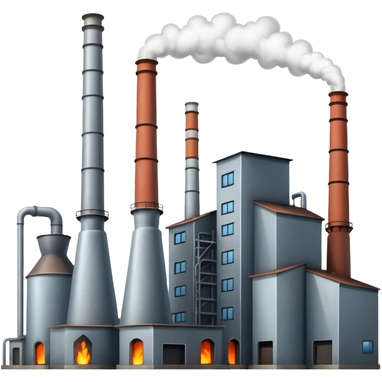 factory with furnaces emoji