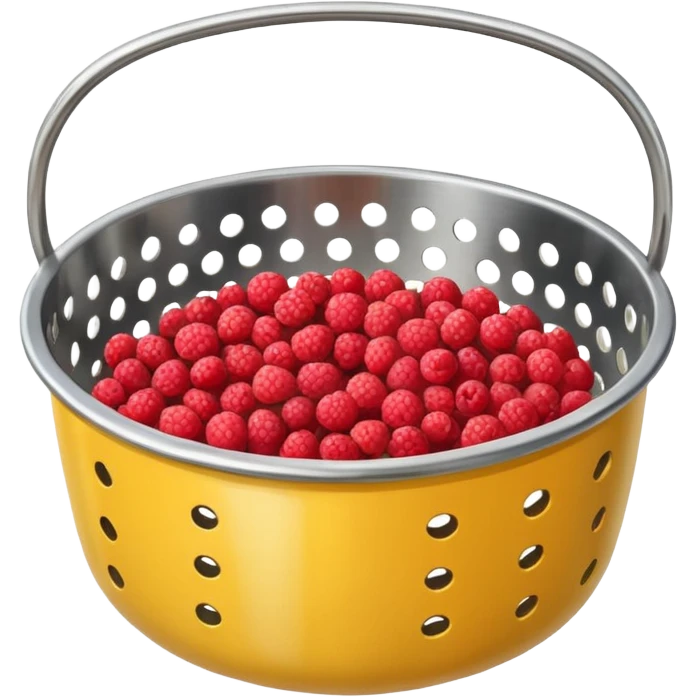 Un tamis avec des trous pour tamiser des baies de sichuan emoji