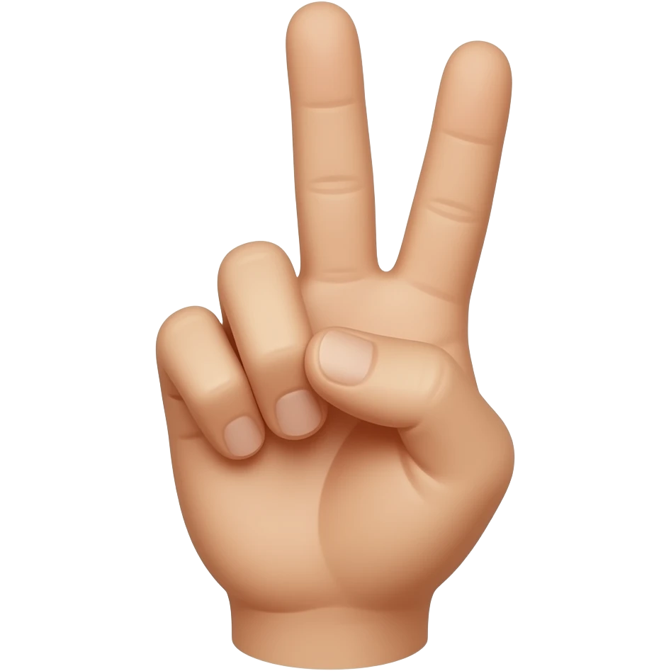 Three fingers victory hand emoji emoji