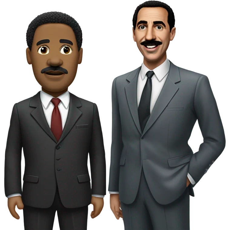 martin luther king jr with borat emoji