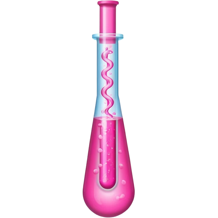 pink liquid in test tube simple emoji