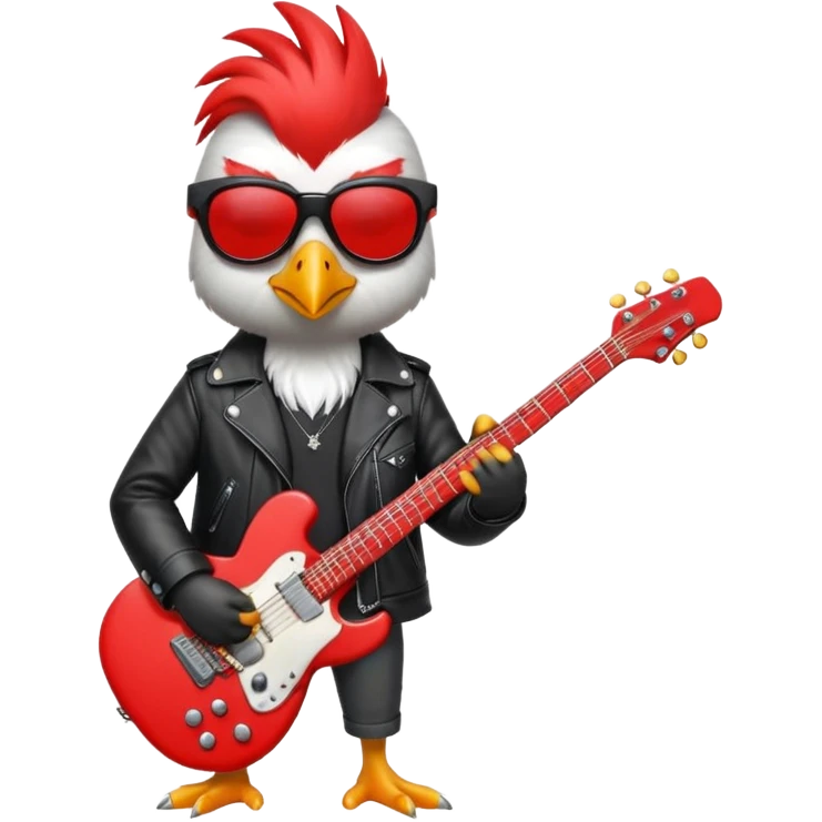 rockstar bird emoji