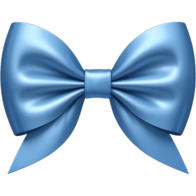 A steel blue bow emoji