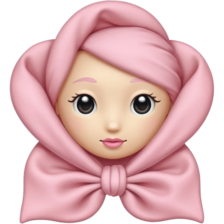 Nœud rose pastel emoji